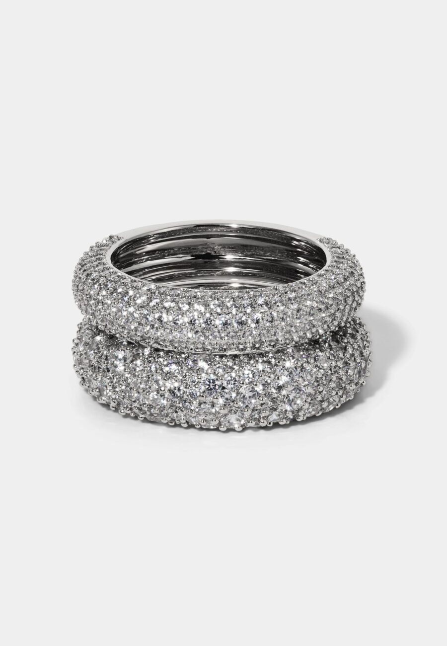 CRUSHED SET OF 2 RINGS