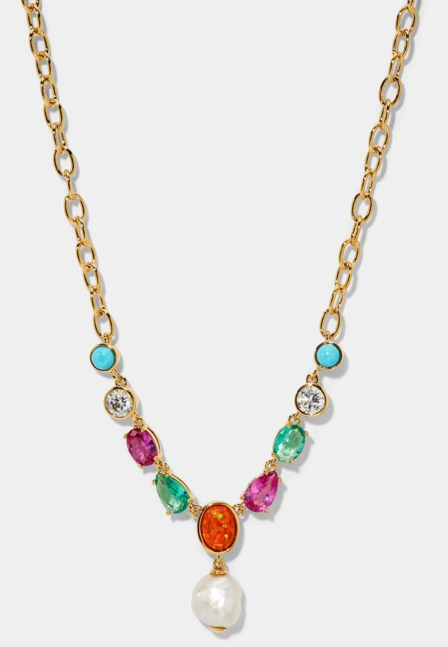 FRIEDA MULTI PEARL FRONTAL NECKLACE