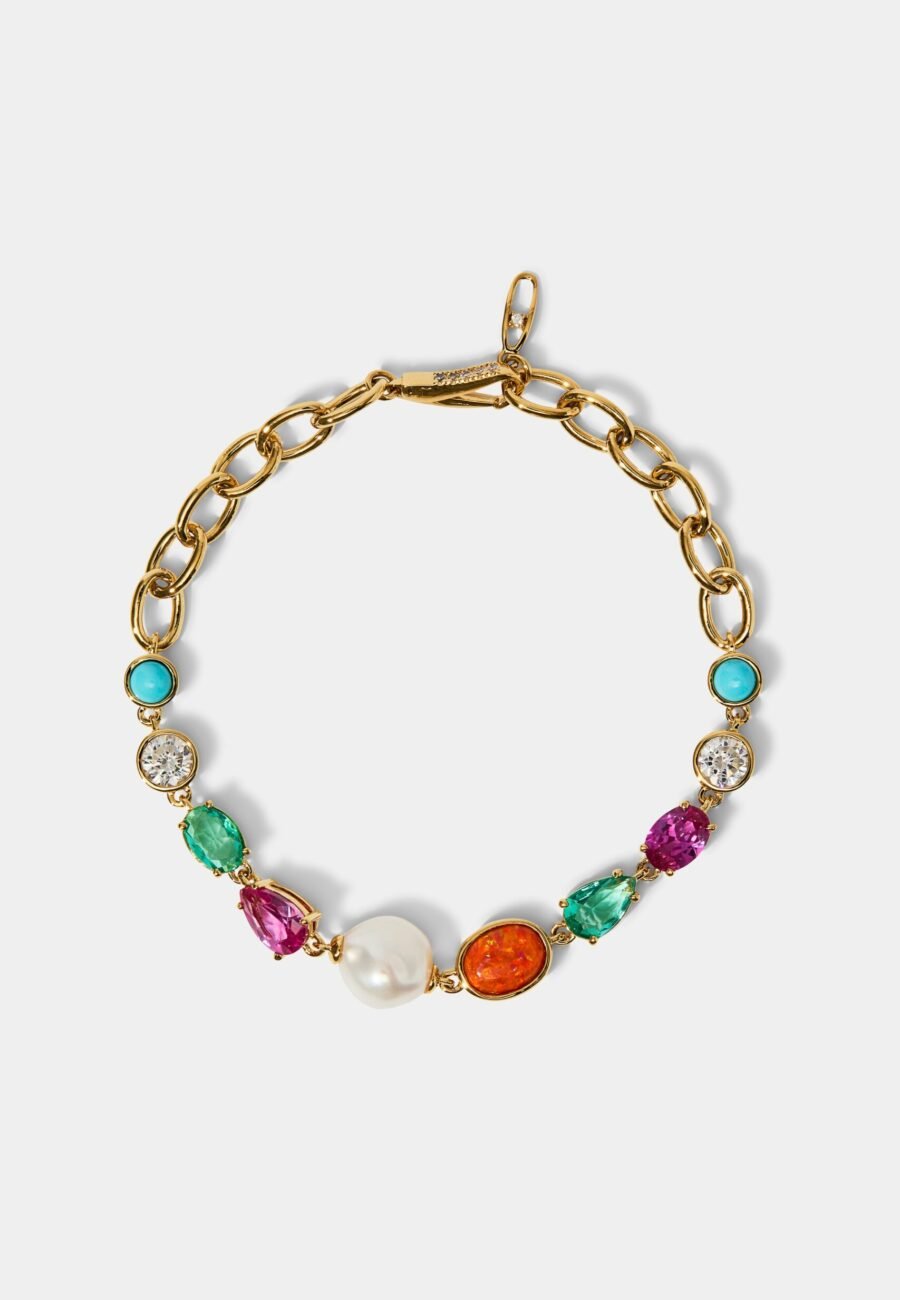 FRIEDA FRESHWATER PEARL CHAIN BRACELET