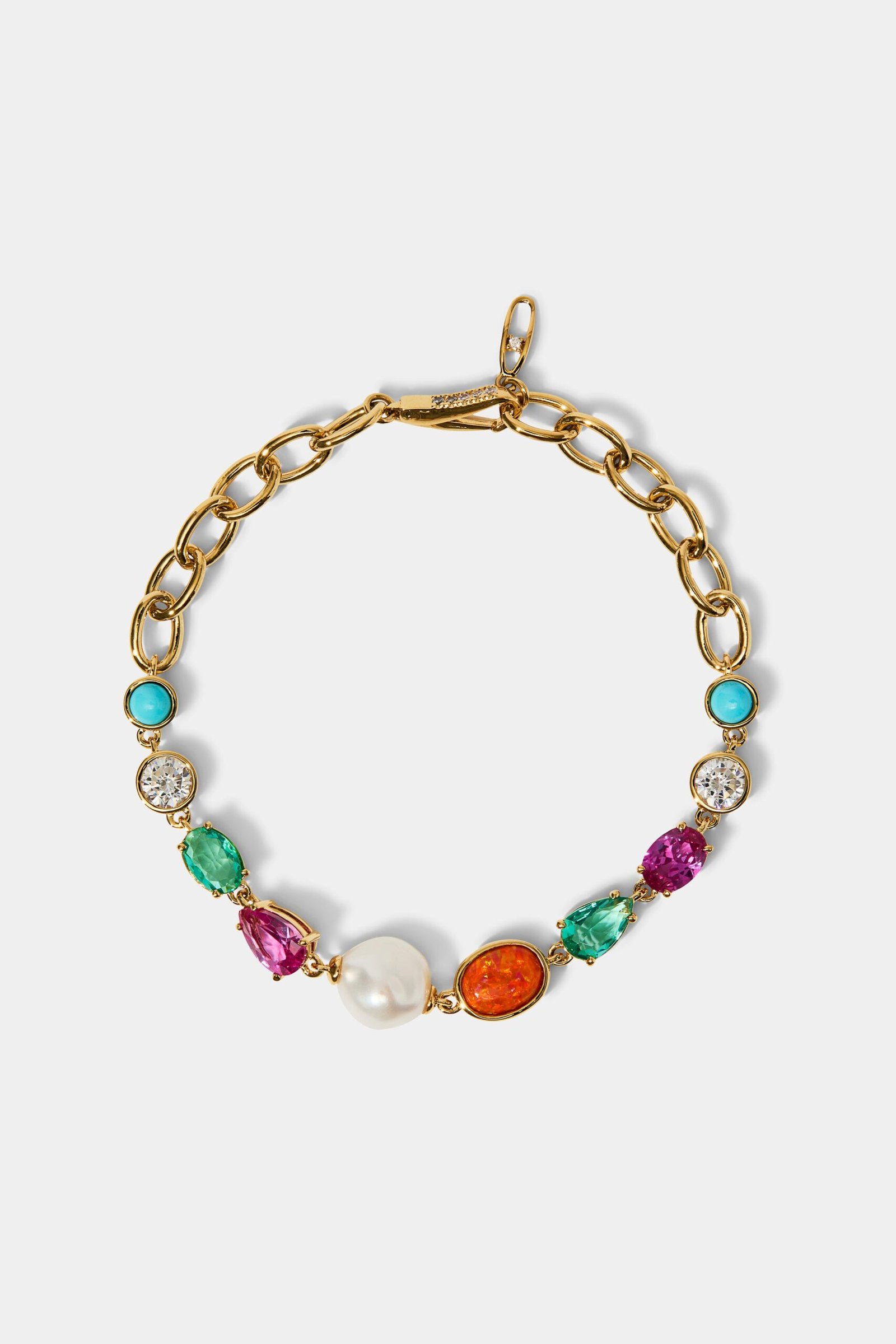 FRIEDA FRESHWATER PEARL CHAIN BRACELET