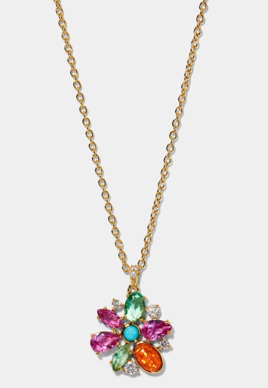 FRIEDA FLORAL PENDANT NECKLACE