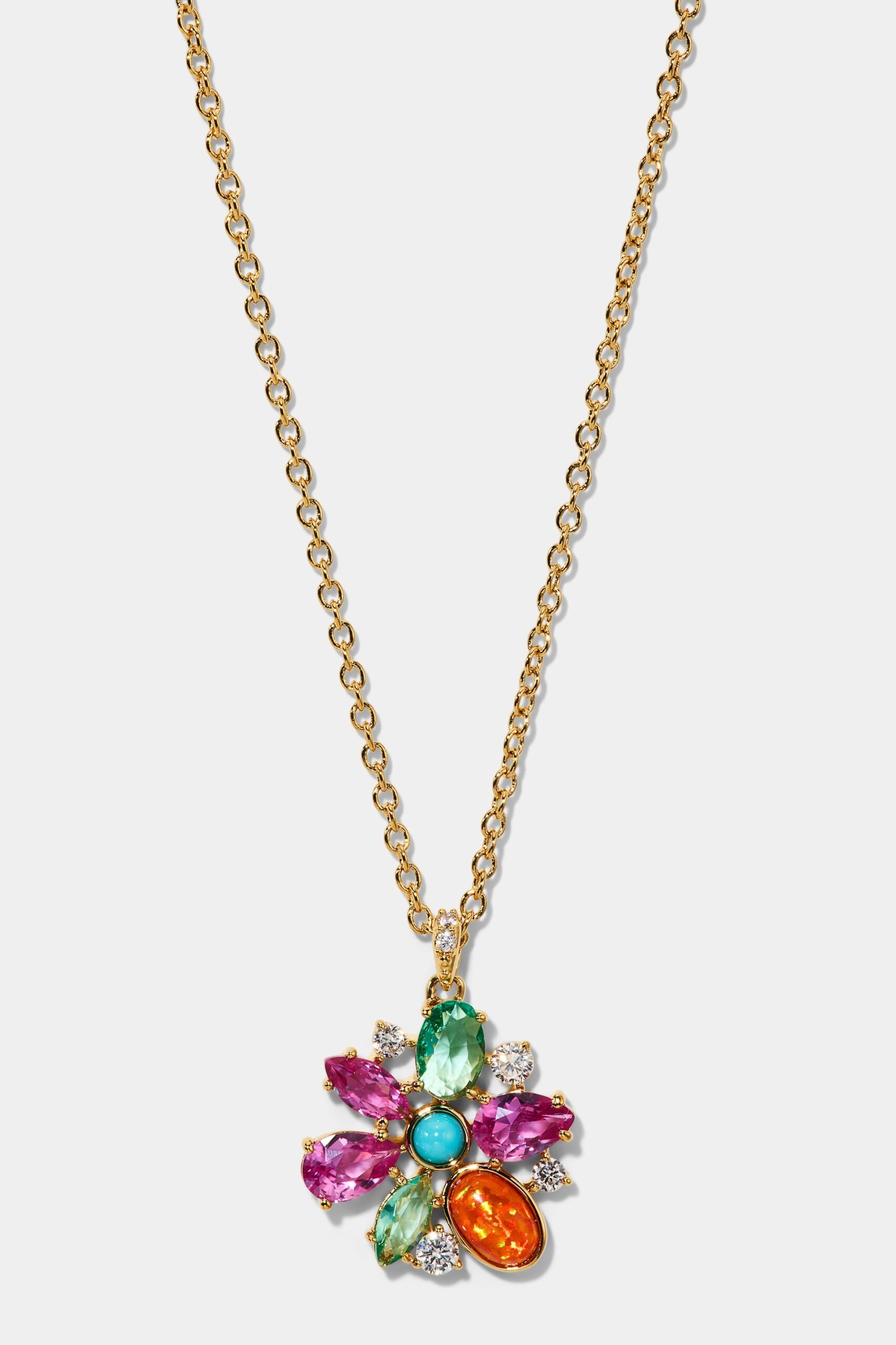 FRIEDA FLORAL PENDANT NECKLACE