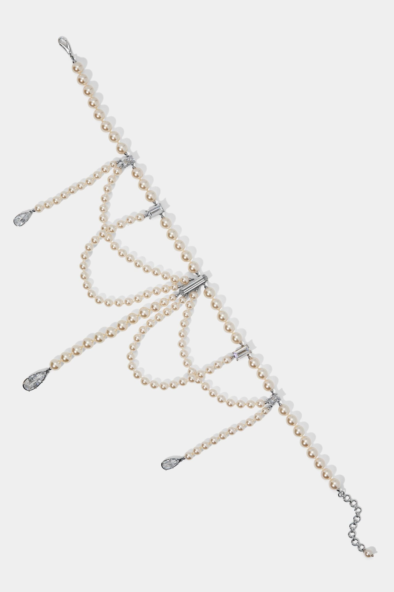 PEARL CHOKER LOW DROPS NECKLACE - Image 4