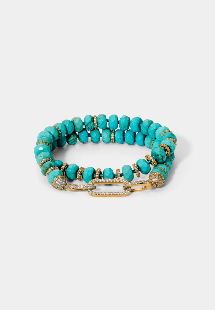 BOUJEE BEADS TURQUOISE BRACELET
