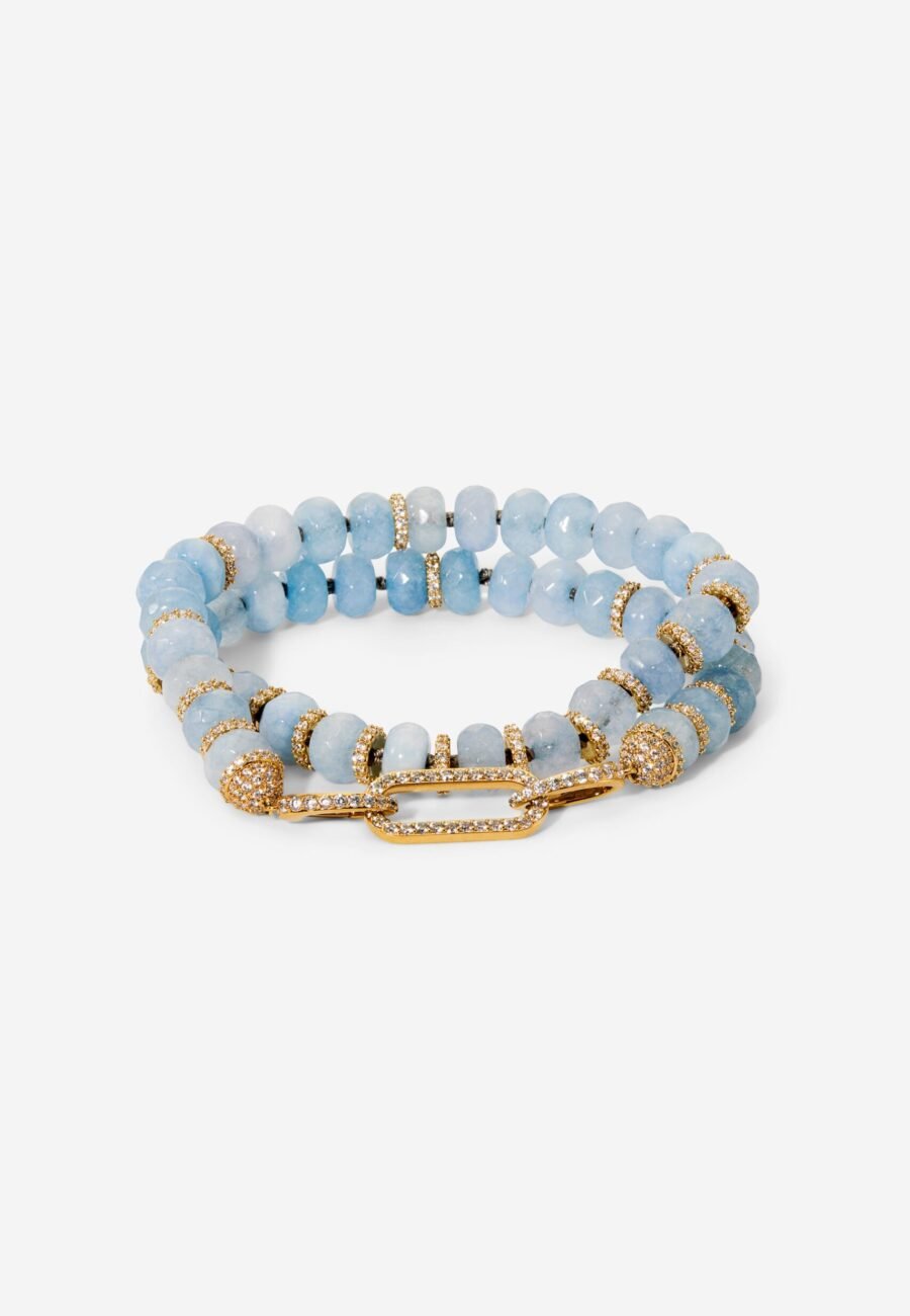 BOUJEE BEADS LIGHT BLUE BRACELET